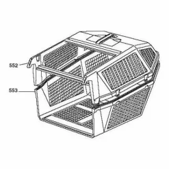 * Global Garden Product 122486077/0 Partie Inferieur De Bac Pour Tondeuse Castelgarden / Ggp / Stiga> Accessoire Pour Tondeuse Et Autoportée