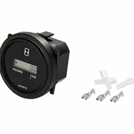 * Guazhunifr Gu.B/Bon Compteur Horaire Rond Lcd Compteur Horaire Quartz Ac86-230V Pour Chariot Fourche Chariot De Golf Bateau Tracteur Generateur Moteur Tondeuse> Accessoire Pour Tondeuse Et Autoportée