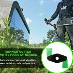 * Happyshopping 2 Dents Jardin Tondeuse Agazon Accessoires De Tondeuse Plateau Agazon Tete De Tondeuse Afeuilles Lames En Nylon Accessoires De Tondeuse Agazon><noscript><img width=