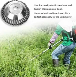 * Happyshopping Tete De Coupe De Brosse De Tondeuse A Gazon, Dissolvant De Rouille De Fil, Tete D'Herbe, Tete De Desherbage, Accessoires De Debroussailleuse De Tondeuse A Gazon, 6 Pouces> Accessoire Pour Tondeuse Et Autoportée