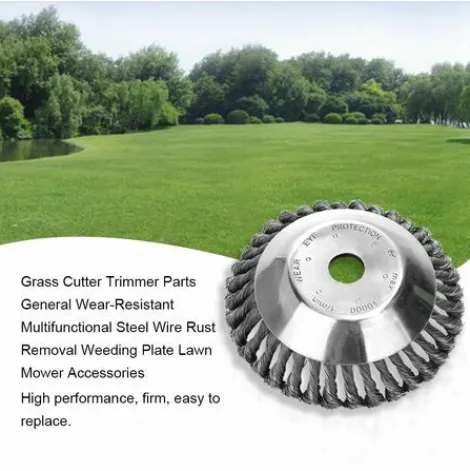 * Happyshopping Tete De Coupe De Brosse De Tondeuse A Gazon, Dissolvant De Rouille De Fil, Tete D'Herbe, Tete De Desherbage, Accessoires De Debroussailleuse De Tondeuse A Gazon, 6 Pouces> Accessoire Pour Tondeuse Et Autoportée