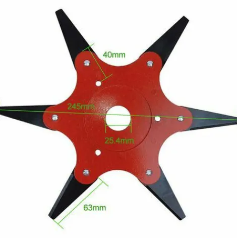 * Happyshopping Tondeuse Agazon Tete De Lame Asix Feuilles Accessoires De Debroussailleuse Lame En Acier Au Manganese En Alliage Tete De Tondeuse Lame De Coupe A6 Feuilles> Accessoire Pour Tondeuse Et Autoportée