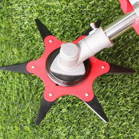 * Happyshopping Tondeuse Agazon Tete De Lame Asix Feuilles Accessoires De Debroussailleuse Lame En Acier Au Manganese En Alliage Tete De Tondeuse Lame De Coupe A6 Feuilles> Accessoire Pour Tondeuse Et Autoportée