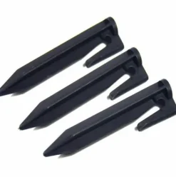 * Heguyey Lot De 100 Crochets De Fixation Robot Tondeuse A Gazon Robot Tondeuse A Gazon Ancrage Au Sol Support De Cable Guide Ensemble D'Accessoires Fixation Pour Fil Perimetrique Fil De Recherche Support De Cable Compatible><noscript><img width=