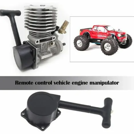 * Hiasdfls Demarreur A Traction De Moteur Rappel Compatible Pour 1/10 Hsp R025 R020 16-21 Rc Nitro Voiture Atv Mini Dirt Bicyclette> Accessoire Pour Tondeuse Et Autoportée