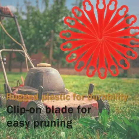 * Hklffja 20 Pcs Lames De Tondeuse Pour Rt250 Jardin Pelouse Tondeuse Accessoires,Lames De Rechange,Couteau En Plastique, Coupe-Bordures Sans Fil> Accessoire Pour Tondeuse Et Autoportée