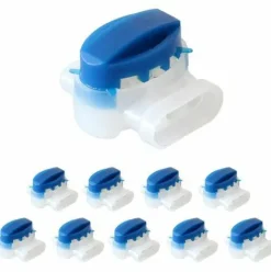 * Hklffja Connecteur De Cable 10X Connecteurs Pour Cable Peripherique, Kit De Reparation Pour Cables De Tondeuse Robot, Serre-Cable, Pour Raccorder Les Extremites De Cabl> Accessoire Pour Tondeuse Et Autoportée