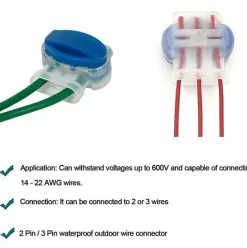 * Hklffja Connecteurs De Cable Remplis Des Resines Pour Jardin & Exterieur Et Tondeuse Robot,50 Pieces><noscript><img width=
