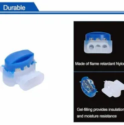 * Hklffja Connecteurs De Cable Remplis Des Resines Pour Jardin & Exterieur Et Tondeuse Robot,50 Pieces><noscript><img width=