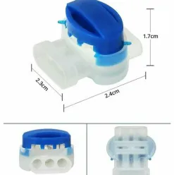 * Hklffja Connecteurs De Cable,Set De Connecteurs De Cables,Lot De 40 Connecteurs De Cable Remplis Des Resines,Etanches,Surs,Denudage Inutile,Pour Robot Tondeuse Jardin Exterieur Et Voiture><noscript><img width=
