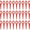* Hklffja Lames De Tondeuse A Gazon 100 Pieces Lames De Tondeuse En Plastique Accessoires De Jardin Lames De Coupe Lames De Rechange Pour Tondeuse A Gazon Lame De Coupe-Herbe Outils (Rouge)> Accessoire Pour Tondeuse Et Autoportée
