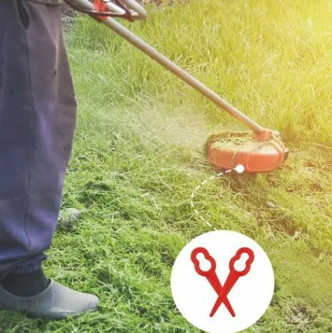 * Hklffja Lames De Tondeuse A Gazon 100 Pieces Lames De Tondeuse En Plastique Accessoires De Jardin Lames De Coupe Lames De Rechange Pour Tondeuse A Gazon Lame De Coupe-Herbe Outils (Rouge)> Accessoire Pour Tondeuse Et Autoportée