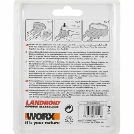 * Hklffja Lot De 5 Connecteurs Pour Cable Peripherique Wa0198 (Pour Tondeuse Robot Landroid)> Accessoire Pour Tondeuse Et Autoportée