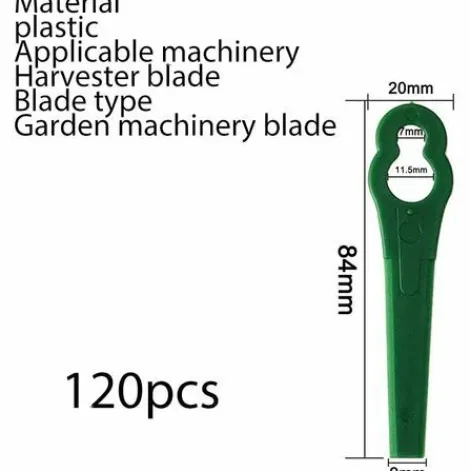* Hklffja Lot De 120 Lames De Rechange Pour Tondeuse A Gazon, Lame De Rechange En Plastique Pour Tondeuse A Gazon, Lames De Coupe Pour Tondeuse A Gazon, Lames De Rechange En Plastique(Vert)> Accessoire Pour Tondeuse Et Autoportée