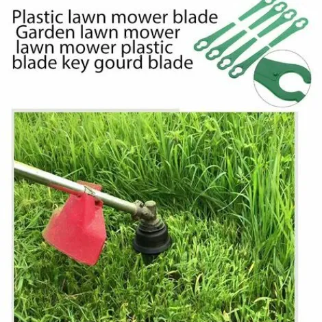 * Hklffja Lot De 120 Lames De Rechange Pour Tondeuse A Gazon, Lame De Rechange En Plastique Pour Tondeuse A Gazon, Lames De Coupe Pour Tondeuse A Gazon, Lames De Rechange En Plastique(Vert)> Accessoire Pour Tondeuse Et Autoportée