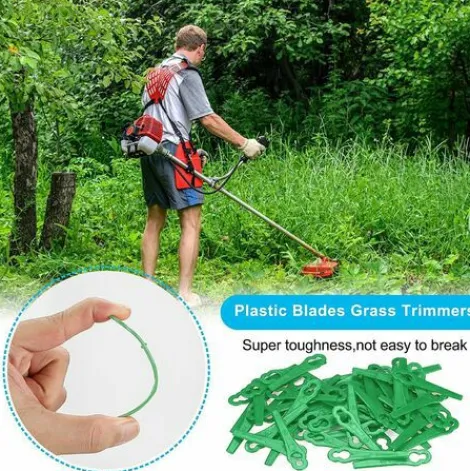 * Hklffja 120Pcs Lames En Plastique De Rechange Pour Coupe Bordure Lame De Tondeuse A Gazon Lames Pour Debroussailleuse Sans Fil Lames De Coupe De Remplacement Pour Jardin Pelouse (Vert)> Accessoire Pour Tondeuse Et Autoportée