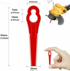 * Hklffja 120Pcs Lames En Plastique De Rechange Pour Coupe Bordure Lame De Tondeuse A Gazon Lames Pour Debroussailleuse Sans Fil Lames De Coupe De Remplacement Pour Jardin Pelouse (Vert)> Accessoire Pour Tondeuse Et Autoportée