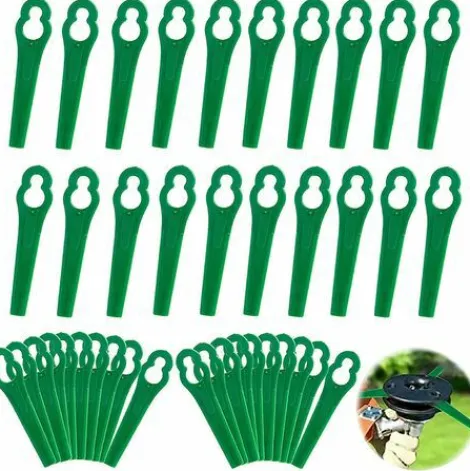 * Hklffja 120Pcs Lames En Plastique De Rechange Pour Coupe Bordure Lame De Tondeuse A Gazon Lames Pour Debroussailleuse Sans Fil Lames De Coupe De Remplacement Pour Jardin Pelouse (Vert)> Accessoire Pour Tondeuse Et Autoportée