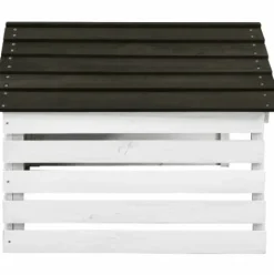 * Inlife Garage De Tondeuse A Gazon Noir Et Blanc 78X74X54 Cm Sapin><noscript><img width=