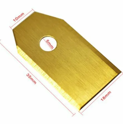 * Irisfr 45 Couteaux En Titane Lames De 0,75 Mm Avec 9 Vis Compatibles Avec La Tondeuse Robot Husqvarna Automower Gardena 105 310 315 320 420 430X R40I Et Autres (Durable)Or,Lilaris> Accessoire Pour Tondeuse Et Autoportée