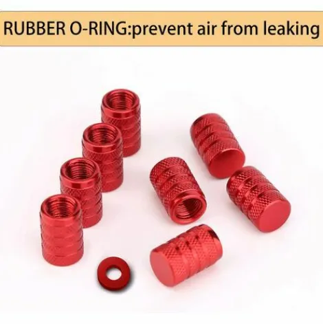 * Irisfr Bouchons De Tige De Valve Voiture De Pneu, Couvercle De Bouchon De Valve De Pneu En Aluminium Avec Anneau En Caoutchouc Pour Voitures, Suv, Velos, Velo Camions, Motos (Rouge), Lilaris 8 Pieces> Accessoire Pour Tondeuse Et Autoportée