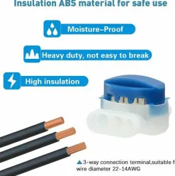* Joorrt 20 Connecteurs De Cable Remplis Des Resines Pour Robot Tondeuse Automower><noscript><img width=
