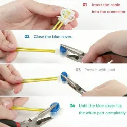 * Joorrt 20 Connecteurs De Cable Remplis Des Resines Pour Robot Tondeuse Automower><noscript><img width=