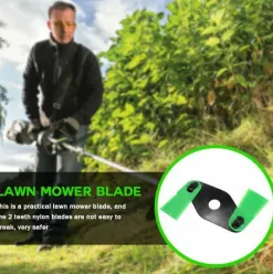 * Kaejyiut 2 Dents Jardin Pelouse Parage Cutter Tondeuse Accessoires Herbe Feuilles Disque Massicots Nylon Lame De Tondeuse A Gazon Cutter Accessoires Avec Cutting Edge Double Face> Accessoire Pour Tondeuse Et Autoportée