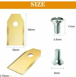 * Kaejyiut Lot De 30 Lames De Rechange En Titane Pour Tous Les Robots Tondeuses A Gazon Husqvarn/Automower/Gardena(3G-0.75Mm) Avec 30 Vis, Pour Modeles 105,310,315,320,420,430X,R40I><noscript><img width=