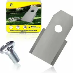 * Kaejyiut 30X Lames De Rechange En Acier Inoxydable Compatible Avec Husqvarna Gardena Mcculloch Rob Flymo Yardforce Matrix Grizzly Brast Comprend Des Vis> Accessoire Pour Tondeuse Et Autoportée