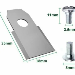 * Kaejyiut 30X Lames De Rechange En Acier Inoxydable Compatible Avec Husqvarna Gardena Mcculloch Rob Flymo Yardforce Matrix Grizzly Brast Comprend Des Vis> Accessoire Pour Tondeuse Et Autoportée