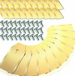 * Lames De Rechange Homealexa 30 X En Titane Pour Tous Les Tondeuses De Jardin Automower Husqvarna/Gardena/Yard Force/Automower Robuste (3.1 G / 0.75 Mm) Avec Vis> Accessoire Pour Tondeuse Et Autoportée