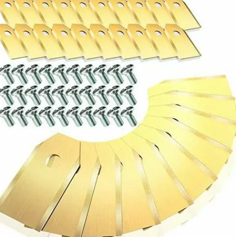 * Lames De Rechange Homealexa 30 X En Titane Pour Tous Les Tondeuses De Jardin Automower Husqvarna/Gardena/Yard Force/Automower Robuste (3.1 G / 0.75 Mm) Avec Vis> Accessoire Pour Tondeuse Et Autoportée