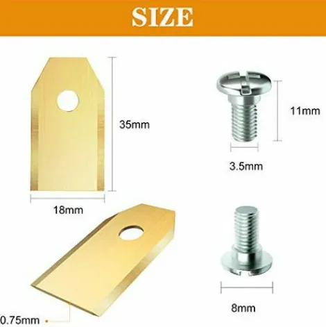 * Lames De Rechange Homealexa 30 X En Titane Pour Tous Les Tondeuses De Jardin Automower Husqvarna/Gardena/Yard Force/Automower Robuste (3.1 G / 0.75 Mm) Avec Vis> Accessoire Pour Tondeuse Et Autoportée