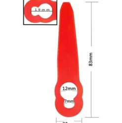 * Langray 100 Pieces Accessoires De Lames En Plastique De Remplacement Pour Stihl Polycut 2-2 Fsa 45 Tondeuse A Gazon Coupe-Herbe><noscript><img width=