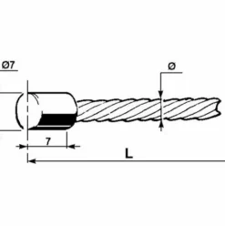 * Lem Select Cable De Frein Ou Embrayage O 3 X 1500 Mm> Accessoire Pour Tondeuse Et Autoportée