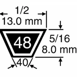 * Lem Select Courroie Kevlar 4L930 Adaptable 13 Mm X 8 Mm Pour Tondeuses> Accessoire Pour Tondeuse Et Autoportée
