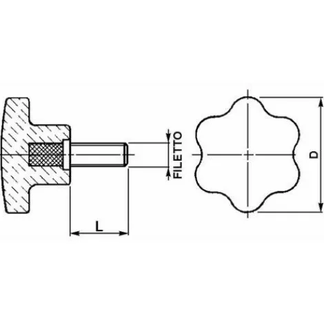 * Lem Select Molette En Bakelite O 60 Filetage Male M12X20 (Lot De 2)> Accessoire Pour Tondeuse Et Autoportée