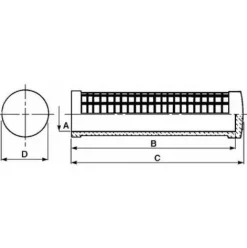 * Lem Select Poignee Pvc Ronde O 27 L 123 (Lot De 5)> Accessoire Pour Tondeuse Et Autoportée