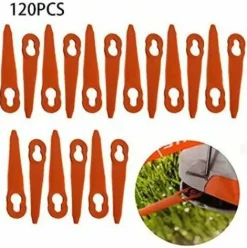 * L'Flaneur 120 Pieces Accessoires De Lames En Plastique De Remplacement Pour Stihl Polycut 2-2 Fsa 45 Tondeuse A Gazon Coupe-Herbe Aneur> Accessoire Pour Tondeuse Et Autoportée