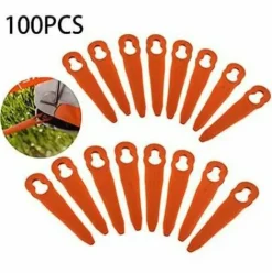 * L'Flaneur 100 Pieces Accessoires De Lames En Plastique De Remplacement Pour Stihl Polycut 2-2 Fsa 45 Tondeuse A Gazon Coupe-Herbe Aneur> Accessoire Pour Tondeuse Et Autoportée