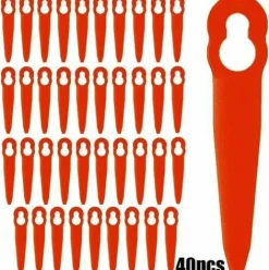 * L'Flaneur 40 Pieces Accessoires De Lames En Plastique De Remplacement Pour Stihl Polycut 2-2 Fsa 45 Tondeuse A Gazon Coupe-Herbe Aneur><noscript><img width=