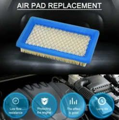* Lifcausal Lot De 5 Filtres A Air 491588S De Rechange Pour Cartouche De Filtre A Air Plate Oem Briggs Stratton 491588 4915885, Filtre A Air Pour Tondeuse A Gazon><noscript><img width=