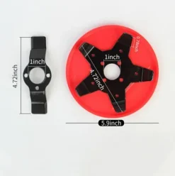 * Lifcausal Tete De Debroussailleuse Lame De Debroussailleuse Tete De Tondeuse A Gazon D'Exterieur Tete De Rasoir En Acier Avec Affuteur De Lame Accessoires Outil De Mangeur D'Herbe Remplacement Tres Resistant><noscript><img width=