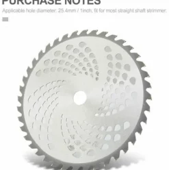 * Lifcausal Tete De Tondeuse Lame De Coupe Tete De Tondeuse A Gazon Exterieure En Alliage Outil De Mangeur De Tete De Tondeuse Pour Remplacement De Tondeuse A Gazon A Arbres Droits 80T 0.4><noscript><img width=