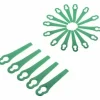 * Litzee 60 Pcs Green Plastic Edge Trimmer,Plastic Lawnmower Blades,Plastic Trimmer Blades,Lawn Mower Accessories> Accessoire Pour Tondeuse Et Autoportée