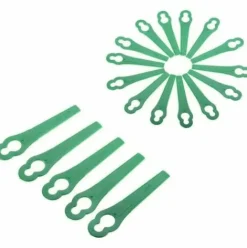 * Litzee 60 Pcs Green Plastic Edge Trimmer,Plastic Lawnmower Blades,Plastic Trimmer Blades,Lawn Mower Accessories> Accessoire Pour Tondeuse Et Autoportée