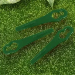* Litzee 60 Pcs Green Plastic Edge Trimmer,Plastic Lawnmower Blades,Plastic Trimmer Blades,Lawn Mower Accessories> Accessoire Pour Tondeuse Et Autoportée