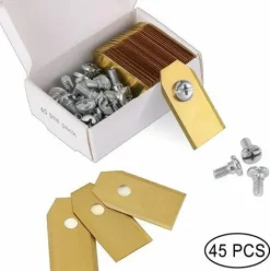 * Litzee 45 X Lames De Couteau En Titane Pour Toutes Les Tondeuses Robotiques Husqvarn/Automower/ Yardforce/Gardena(3G-0.75Mm) Avec 45 Vis, Lames De Rechange Pour Modeles 105,310,315,320,420,430X,R40I> Accessoire Pour Tondeuse Et Autoportée