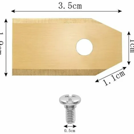 * Litzee 45 X Lames De Couteau En Titane Pour Toutes Les Tondeuses Robotiques Husqvarn/Automower/ Yardforce/Gardena(3G-0.75Mm) Avec 45 Vis, Lames De Rechange Pour Modeles 105,310,315,320,420,430X,R40I> Accessoire Pour Tondeuse Et Autoportée
